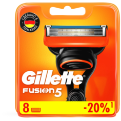 Сменные кассеты Gillette Fusion5, 8 шт.