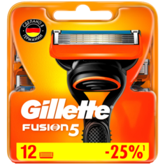 Сменные кассеты Gillette Fusion5, 12 шт.