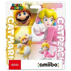 Super Mario: Интерактивная фигурка amiibo – Марио-кот + Пич-кошка Nintendo