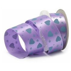 ZT-09.4 цв.A2-141 Лента атласная с рисунком TBY.ЛДР.ZT-09.4 шир.2,5см цв.A2-141 уп.9,14 м Ideal