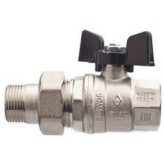 Кран шаровой Bugatti 3/4" с накидной гайкой (бабочка) серия Oregon 03220032