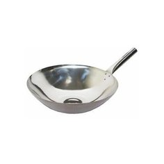 Сковорода-Вок (Wok) Wolmex из нержавейки с одной ручкой 40 см