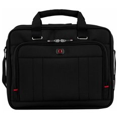 Портфель для ноутбука 16 WENGER, черный, полиэстер / ПВХ, 41 x 15 x 34 см, 12 л
