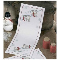 Дорожка Белые медведи набор для вышивания PERMIN 63-5642