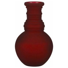 Стеклянная ваза гранада, матовая, бордовая, 24х14 см, Edelman 1050761