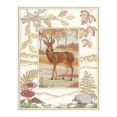 Набор для вышивания в технике бэкстич и счётный крест Deer DERWENTWATER DESIGNS WIL2