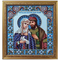 Набор для вышивания бисером Икона Петр и Феврония Муромские GALLA COLLECTION И069