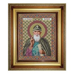 Набор для вышивания бисером Икона Святой преподобный Серафим Вырицкий GALLA COLLECTION И044