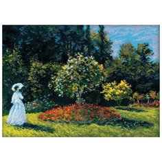 Набор Дама в саду. по мотивам картины К.Моне 40х30 Риолис 1225