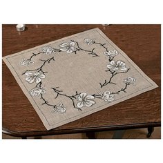 Набор для вышивания салфетки Магнолия PERMIN 27-6863