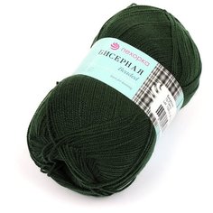Пряжа для вязания ПЕХ Бисерная (100% акрил) 5х100г/450м цв.010 тайга Пехорка ПЕХ.бисер.010