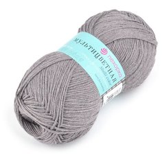 Пряжа для вязания ПЕХ Мультицветная (65% полиэстер, 35% хлопок) 5х50г/180м цв.585 графит Пехорка ПЕХ.мульт.585