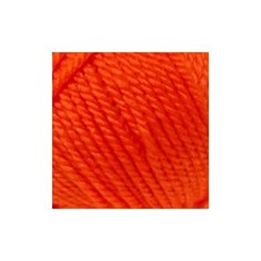 Пряжа для вязания ПЕХ Мериносовая (50% шерсть, 50% акрил) 10х100г/200м цв.284 оранжевый Пехорка ПЕХ.меринос.284