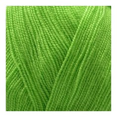 Пряжа для вязания ПЕХ Бисерная (100% акрил) 5х100г/450м цв.296 лайм Пехорка ПЕХ.бисер.296