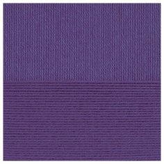 Пряжа для вязания ПЕХ Детский каприз тёплый (50% мериносовая шерсть, 50% фибра) 10х50г/125м цв.1131 сиреневый бархат Пехорка ПЕХ.ДКТ.1131