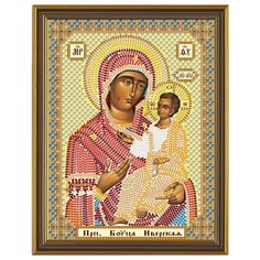 Наборы для вышивания бисером нова слобода С 6009 Богородица Иверская 13x17 см Nova Sloboda