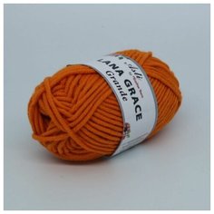 Пряжа для вязания ТРО LANA GRACE Grande (25% мериносовая шерсть, 75% акрил супер софт) 5х100г/65м цв.2410 апельсин Пряжа из Троицка ТРО.LG.GRANDE.2410 Троицкая камвольная фабрика