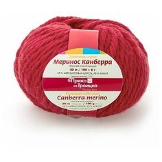 Пряжа для вязания ТРО Меринос Канберра (50% мериносовая шерсть, 50% акрил) 5х100г/50м цв.1390 коралл Пряжа из Троицка ТРО.МЕР.КАН.1390 Троицкая камвольная фабрика