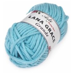 Пряжа для вязания ТРО LANA GRACE Grande (25% мериносовая шерсть, 75% акрил супер софт) 5х100г/65м цв.0840 айсберг Пряжа из Троицка ТРО.LG.GRANDE.0840 Троицкая камвольная фабрика