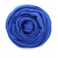 Шерсть для валяния ТРО Гребенная лента (тонкая мериносовая шерсть) 100г цв.0170 василек Пряжа из Троицка ТРО.ТМШ.греб.Л.0170 Троицкая камвольная фабрика