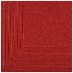 Фетр листовой жесткий IDEAL 1мм 20х30см FLT-H1 уп.10 листов цв.617 бордовый