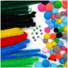 Набор для детского творчества (синель, помпоны, глазки) Astra & Craft