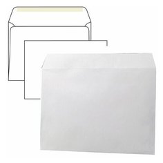 Конверты С4 (229х324 мм), клей, 90 г/м2, комплект 250 шт., внутренняя запечатка, 71205, С4НКР-250 Ряжская печатная фабрика