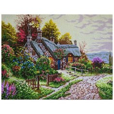 Канва жесткая с рисунком Летний домик 60 x 75 см 10.559 Gobelin L, Diamant