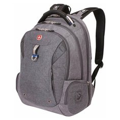 Рюкзак WENGER, универсальный, серый, черные вставки, функция ScanSmart, 31 л, 47х34х20 см, 5902403416