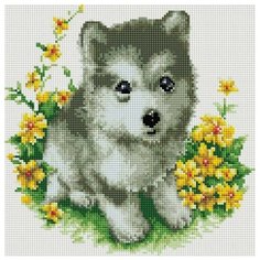 Я буду тебя охранять Мозаика на подрамнике 30х30 30х30 Белоснежка 297-ST-S