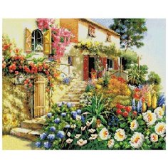 Итальянский дворик Мозаика на подрамнике 40х50 40х50 Белоснежка 187-ST-S