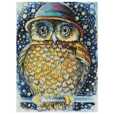 Сова в шляпе Мозаика на подрамнике 30х40 30х40 Белоснежка 203-ST-S