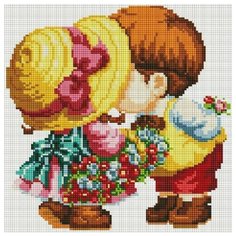 Нежная встреча Мозаика на подрамнике 30х30 30х30 Белоснежка 331-ST-S