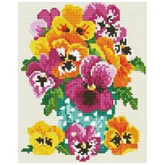 Букетик из сада Мозаика на подрамнике 20х25 20х25 см Белоснежка 553-ST-S