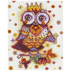 Сова с ключиком Мозаика на подрамнике 20х25 20х25см Белоснежка 543-ST-S