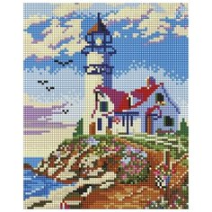 Старый маяк Мозаика на подрамнике 20х25 20х25см Белоснежка 546-ST-S