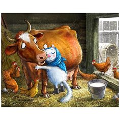 Алмазная мозаика Гранни «Муууурочка» (полная выкладка, 40х50 см, квадратные стразы)