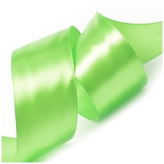 Лента атласная 1 1/2 (38мм) цв.3034 гр.салатовый IDEAL уп.27,4 м