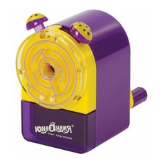 Точилка механическая юнландия "Лабиринт", для чернографитных и цветных карандашей, корпус фиолетовый, 228478