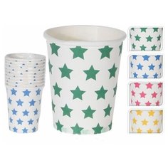 Набор бумажных стаканов весёлые звёздочки, 250 мл (упаковка 10 шт.), Koopman International H07300670