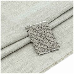 28956 Набор для творчества Ткань лён с тесьмой (100%лен/69%хб+31%пэ, 45*50см/ 2м), цв.н.серый+льняной Sovushka