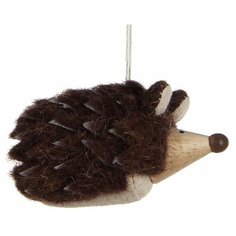 Елочное украшение ёжик коричневый, 9 см, Edelman 121641