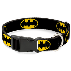 Ошейник Batman / Бэтмен. С пластиковой застёжкой (23-38 см) Buckle Down