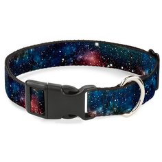 Ошейник Галактика Мультицвет. С пластиковой застёжкой (23-38 см) Buckle Down