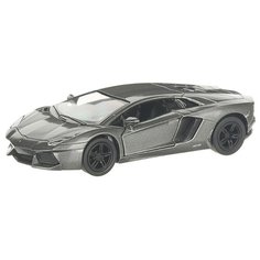 Детская инерционная металлическая машинка с открывающимися дверями, модель Lamborghini Aventador LP700-4, темно-серый Serinity Toys