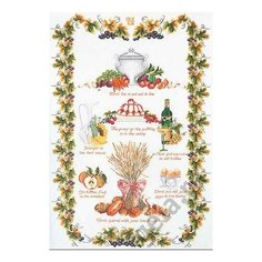 Набор для вышивания Кухня Sampler, канва лён 32 ct 55 х 70 см THEA GOUVERNEUR 2027