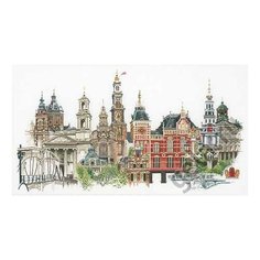 Набор для вышивания Амстердам, канва лён 36 ct 79 x 50 см THEA GOUVERNEUR 450