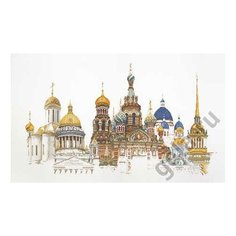 Набор для вышивания Санкт-Петербург, канва лён 36 ct 79 х 50 см THEA GOUVERNEUR 430