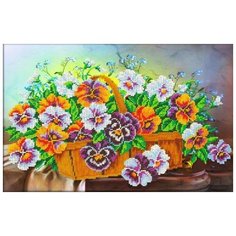 Набор Корзина с виолами 38х24 Паутинка Б-1250