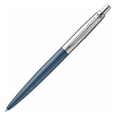 Ручка шариковая PARKER "Jotter XL", утолщенный корпус, синий матовый лак, детали из нержавеющей стали, синяя, 2068359